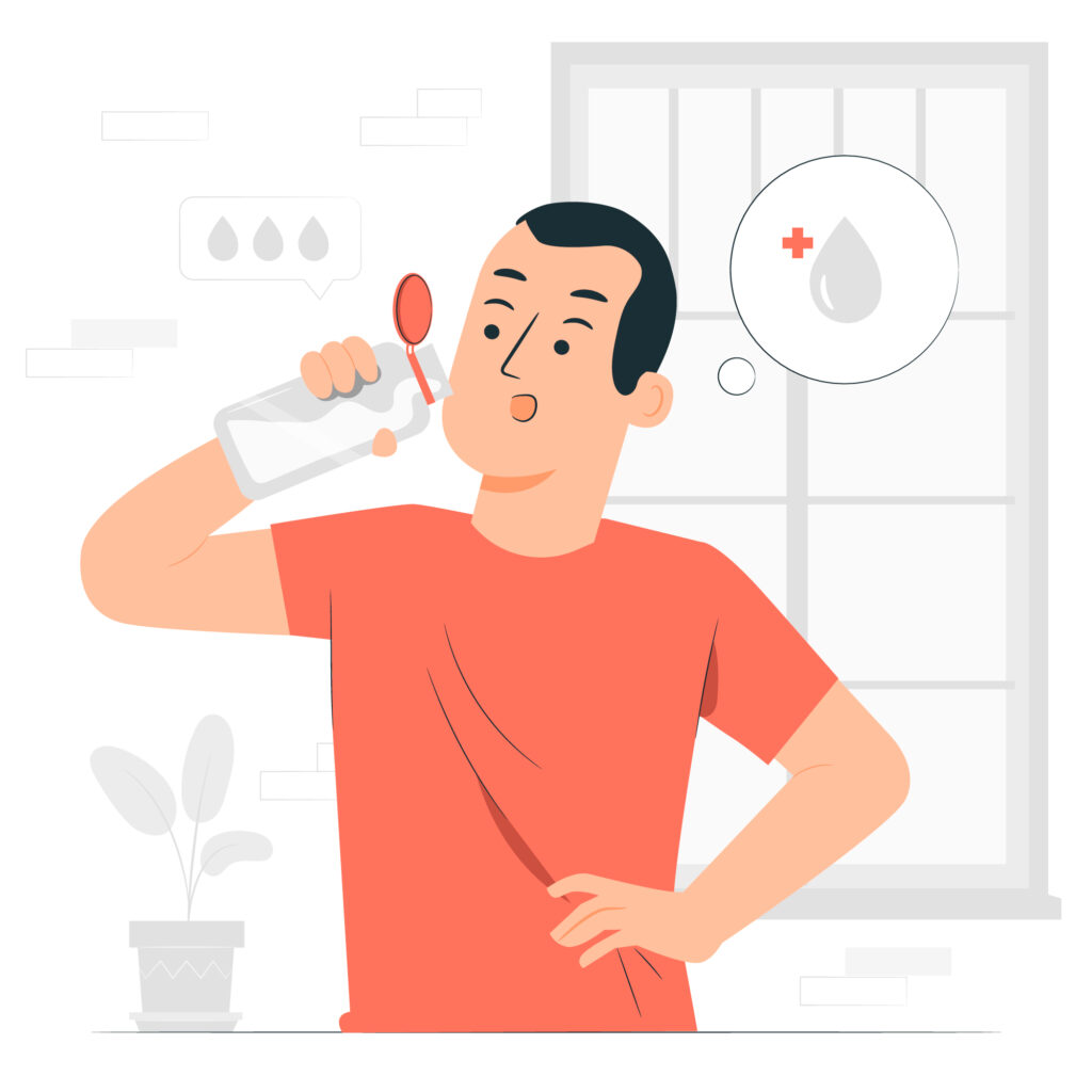 Don't forget to drink water!